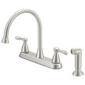 Boston Harbor Boston Harbor F8210001NP Kitchen Faucet, 4-Faucet Hole, Stainless Steel F8210001NP